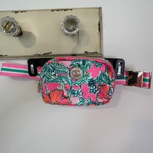 Lilly Pulitzer Belt Bag Pink Perfect Poppy GWP